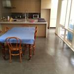 Levelcova floor over older tiles - decorative concrete resurfacing
