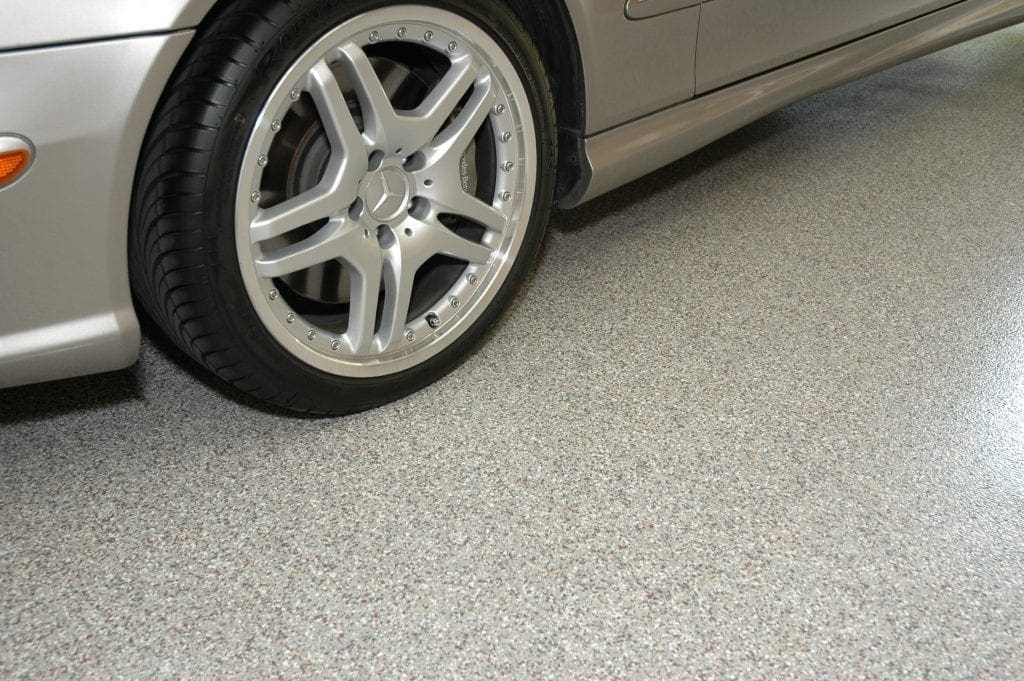 Sparta-Flake garage floor
