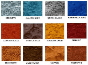Metalic FX colours for our resin floor coatings New Zealand